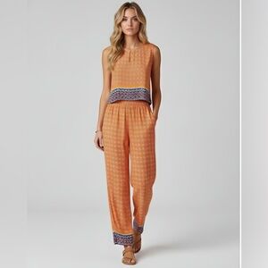 Boho Tribal Print Tank Top & Pants